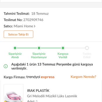 Trendyol Express Kargomu Bambaşka Bir İle Göndermiş!