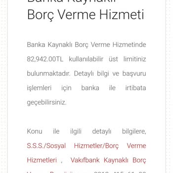 OYAK Sarı Kart Limiti