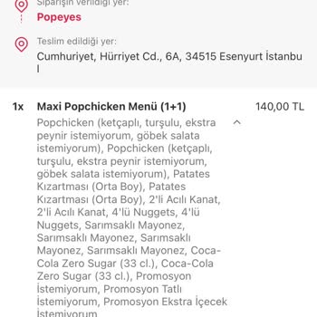 Yemek Sepeti Mağduriyet