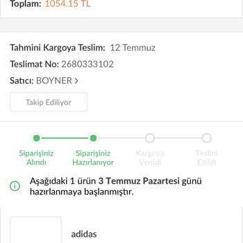 Boyner Ürün İptalinin İşleme Alınmaması