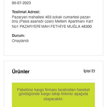 Sportive'den Aldığım Ayakkabımın Gelmemesi