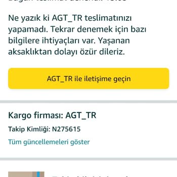AGT Kargo'nun İade İşlemi Sorunu