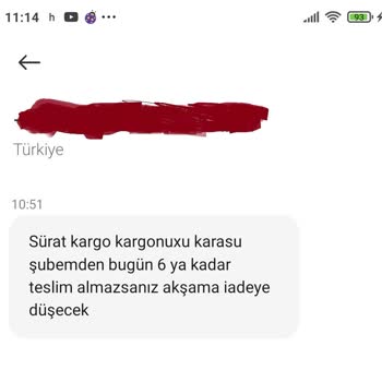 Sürat Kargo Kargomu Teslim Etmiyor