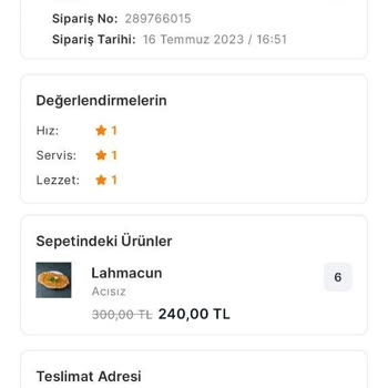 Migros Yemek Migros Sağlıksız Ürünü Teslim Almadığım İçin Ücret İadesi Yapmıyor.