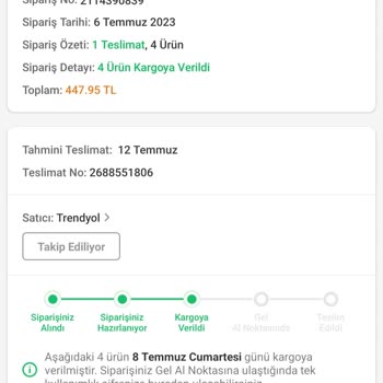 Aras Kargo Üzerinden Günler Geçen Siparişimi Ulaştırmıyor
