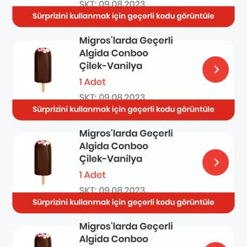 Algida Kazan Uygulamasındaki Hediyeleri Vermiyor