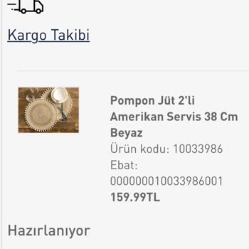 English Home 30 Mayıstan Beri Siparişimi Göndermiyor