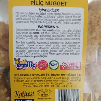 BİM Erpiliç Nugget Bozuk Çıktı