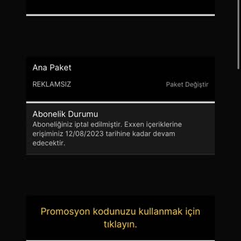 Exxen Olmayan Paketin Parasını Çekmiş