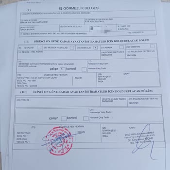 SGK Rapor Parasının Eksik Yatması.