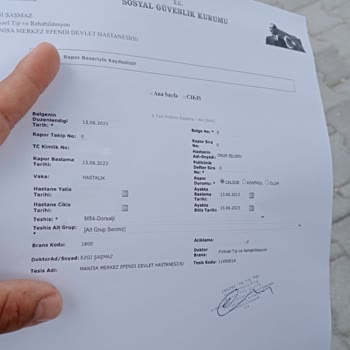 SGK Rapor Parasının Eksik Yatması.