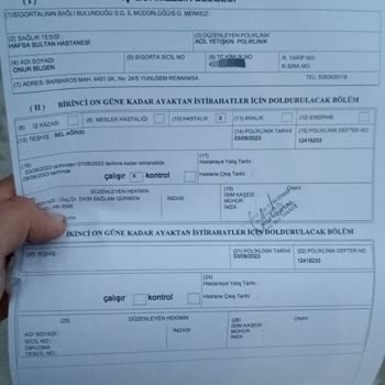 SGK Rapor Parasının Eksik Yatması.