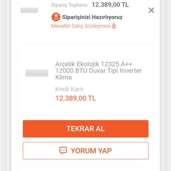 Birnumara.com Sipariş İptali Yapılmıyor