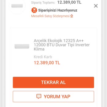 Birnumara.com Sipariş İptali Yapılmıyor
