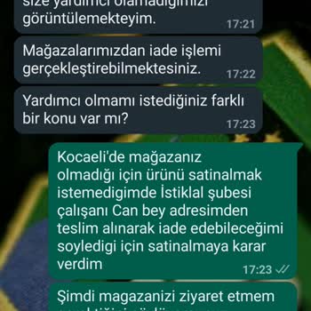 Zara Müşteriye Aldatıcı Bilgi Verilmesi Ve İade Sorunu