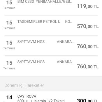 PttAVM HGS Bakiyeme Yüklediğim 1500 TL İşlenmedi Ve Otoyol Geçişlerim İhlal Oldu