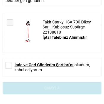 A101 İnternet Siparişimi İptal Etmeyip. Ücret İademi Yapmıyor.