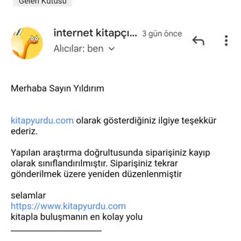 Kitapyurdu Siparişim 3defadır Kayıp 24 Gündür De Hala Gönderilmedi