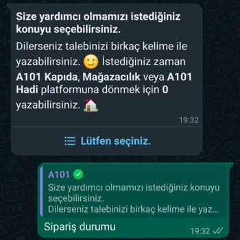 A101 İnternet Alışverişi Kargoya Verilmeyen Ürün