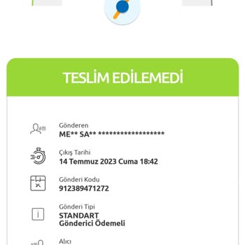 Yurtiçi Kargo Dağıtımda Teslim Edilmeyen Kargo