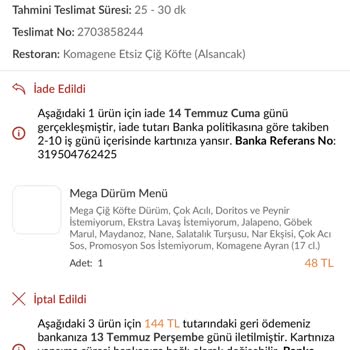 Trendyol Yemek Teslim Süresinden Sonra Verdiğiniz Sipariş İptal Ediliyor!
