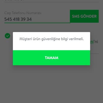 TEB Müşteri Ürün Güvenliğine Bilgi Verilmeli.