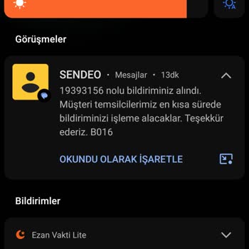 Sendeo Kargomu Teslim Etmiyor