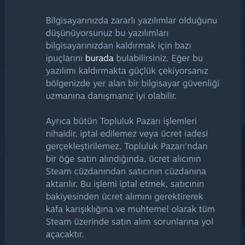 Steam Destek Yardımcı Olmaması