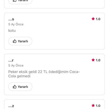 Yemeksepeti Hep Burger Siparişiyle İlgili Şikayet