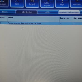 Prins LPG Pompa Sürücü Sinyali Düşük Hatası