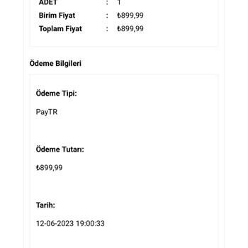 Rashe Prive Ürünün Ücreti İade Edilmedi