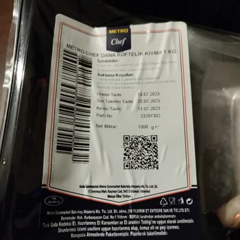 Metro Market'in Dana Kıymasından Çıkan Kıkırdak Parçaları