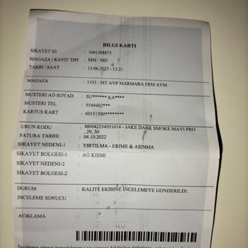 Mavi İnceleme Kaynaklı Problem