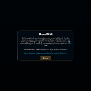 İtem Satış'tan Satın Aldığım LoL Hesabının Para İadesi Talebi
