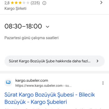 Sürat Kargo Çalışma Saatleri Problemi