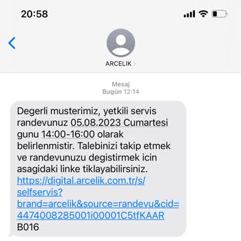 Arçelik Servisi, Müş. Hiz. Ve Arçelik Koçaklar Şube Memnuniyetsizliği