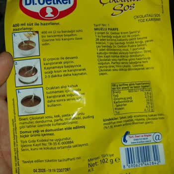 Dr. Oetker Çikolatalı Sos ,Sos Değil