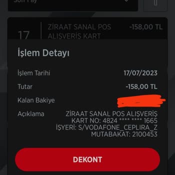 Vodafone Paket Yükleme Sorunu