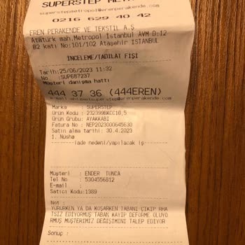 Skechers Ayakkabısındaki Problem Ve SuperStep'in İlgisizliği