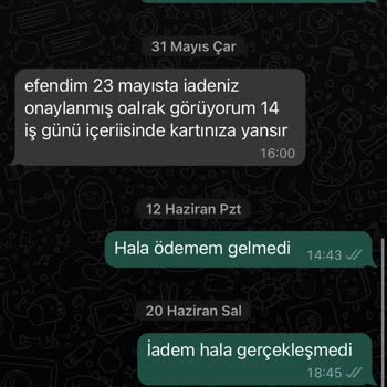 Oyku Wear Ücret İademi Sağlamadılar