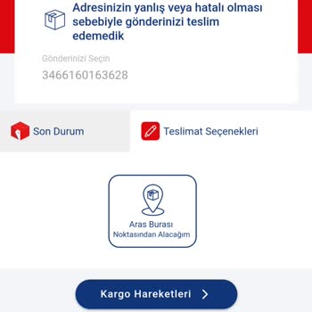 Aras Kargo Kargo Teslimi Yapılmaması