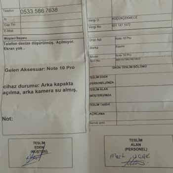 Xiaomi Note10pro Genpa'dan Aşırı Yüksek Servis 8900lik Tel 13500😡