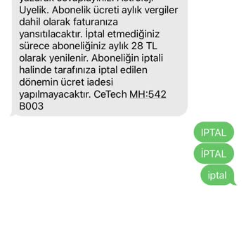 Vodafone Astroloji Servisi Aboneliği İptali