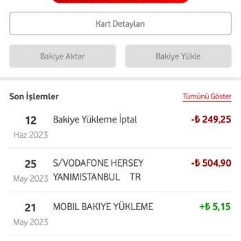 Vodafone Pay Parama El Koydu!