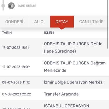 Kargomsende Ödemiş Şubesinde Görünen Kargom 11 Gündür Gelmedi