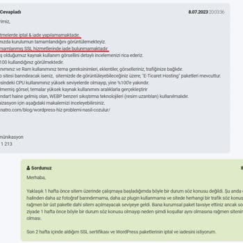 Natro Hosting'in Zayıf Sunucuları Ve Sürekli Daha Fazla Para İstemesi
