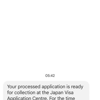 VFS Global VPS'den Gelen Haberim Olmayan Bir Başvuru Mesajı