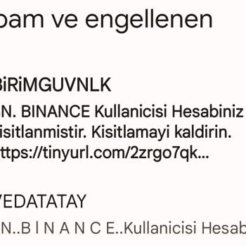Binance Sitesinden Üyeliğim Olmadığı Halde Asılsız Mesajlar Geliyor.