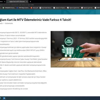 Kuveyt Türk MTV 4 Taksit Kampanyasını İlan Ettiği Şekilde Uygulamıyor