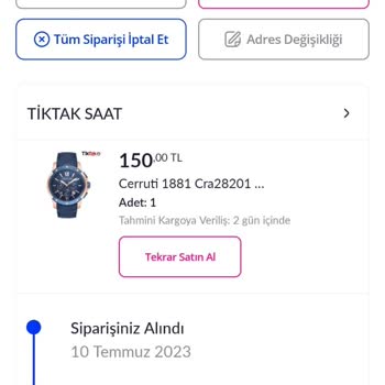 Pazarama Tiktak Saat Mağduriyeti